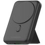 Mobilize Magnetic Wireless Stand Dual USB / USB-C Power Bank 10,000 mAh Power Delivery 15W - MagSafe Compatible - Black