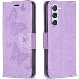 Mobigear Butterfly Samsung Galaxy S24 Plånboksfodral med sedelfack - Lila