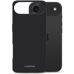 Mobilize Rubber Gelly iPhone Air Joustava TPU Suojakuori - Musta