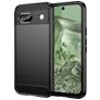 Mobigear Brushed Slim Google Pixel 8a TPU flexível Capa traseira - Preto
