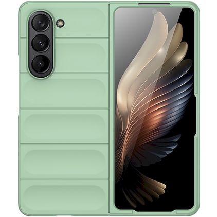 Mobigear Bumpy Samsung Galaxy Z Fold 5 Flexibel TPU Skal - Grön