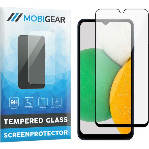 Mobigear Premium Samsung Galaxy A03 Tempered Glass Screen Protector - Case Friendly - Black