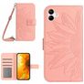 Mobigear Sunflower Samsung Galaxy A05 Knížkové pouzdro Peněženka - Růžová
