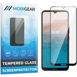 Mobigear Premium Nokia C21 Plus Cristal templado Protector de pantalla - Compatible con fundas - Negro