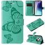 Mobigear Butterfly Xiaomi Redmi 14C Wallet case - Green