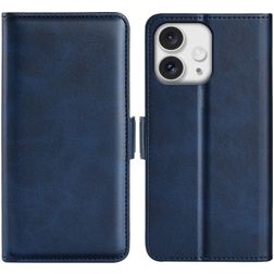 Mobigear Slim Magnet iPhone 16 Pro Max Etui z klapką typu portfel - Ciemnoniebieski