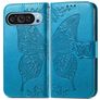 Mobigear Butterfly Google Pixel 10 Pro XL Plånboksfodral med sedelfack - Blå