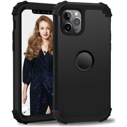 Mobigear Ultra Tough iPhone 11 Pro Max Hard Case Back cover Shockproof - Black