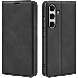 Mobigear Retro Slim Samsung Galaxy S24 FE Pungetui med Seddelrum - Sort