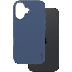 CARE by PanzerGlass Fashionable iPhone 16 Silicone MagSafe Capa traseira - Azul
