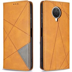 Mobigear Rhombus Slim Nokia G10 Capa livro - Conhaque