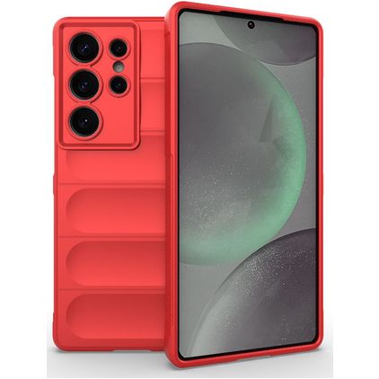 Mobigear Bumpy Samsung Galaxy S25 Ultra Flexibel TPU Skal - Röd