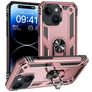 Mobigear Armor Ring iPhone 15 Kova Suojakuori Iskunkestävä + Sormuspidike - Ruusukulta