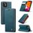 CaseMe 013 iPhone 12 Mini Funda tipo libro Cartera - Azul
