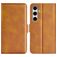 Mobigear Slim Magnet Samsung Galaxy S24 FE Wallet case - Cognac