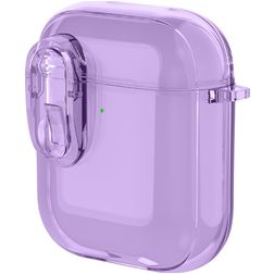Mobigear Crystal Clip Apple AirPods 1 Pevné pouzdro - Fialová