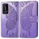Mobigear Butterfly Huawei P40 Pro Cover a libro portafoglio - Viola