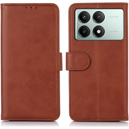 Mobigear Wallet POCO X6 Pro Funda tipo libro Cartera - Marrón