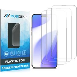 Mobigear iPhone 16 Plus Ochrana displeje Fólie - kompatibilní s pouzdry (3 ks)