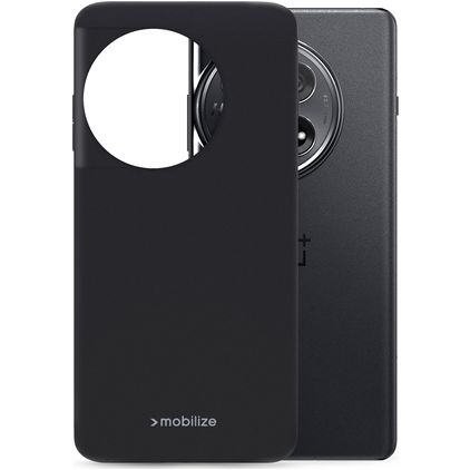 Mobilize Rubber Gelly OnePlus 12 TPU flexível Capa traseira - Matt Black