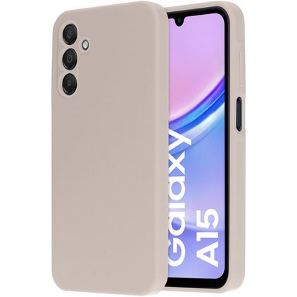 Mobiparts Samsung Galaxy A15 Silikon Zadní kryt - Soft Salmon