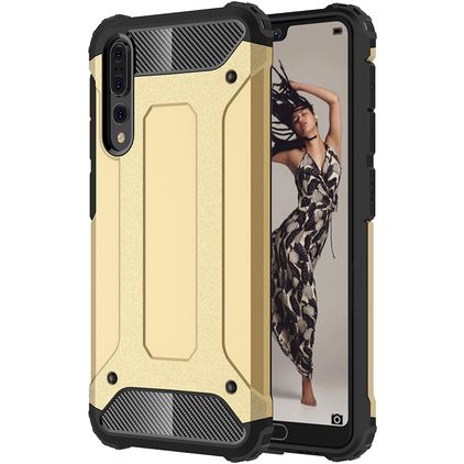 Mobigear Outdoor Huawei P20 Pro Fodral Hårdplast Skal Stötsäkert - Guld