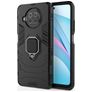 Mobigear Armor Ring Xiaomi Mi 10T Lite Plástico rígido Capa traseira Antichoque com anel - Preto