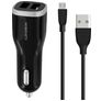 Mobiparts Dual USB Cargador de coche Micro USB 1 m 24W 4,8A - Negro