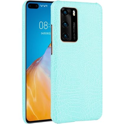 Mobigear Croco Huawei P40 Hard Case Back cover - Turquoise