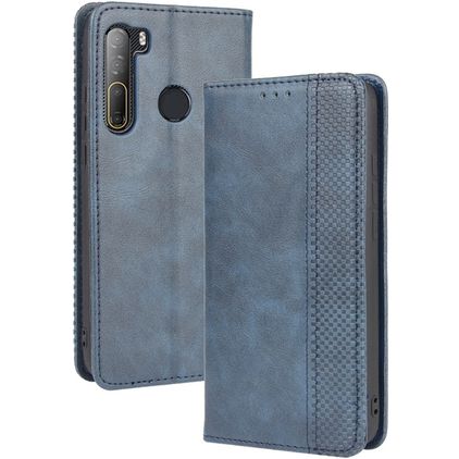 Mobigear Sensation HTC Desire 20 Pro Pungetui med Seddelrum - Blå