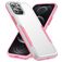 Mobigear Heavy Armor iPhone 14 Pro Max Hardcase Back cover Antiurto - Bianco / Rosa