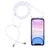 Mobigear Lanyard iPhone 11 Elastyczne TPU Etui ze smyczą - Przezroczysty / Biały