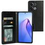 Mobiparts Classic Wallet OPPO Reno 8 Pro Cover a libro portafoglio - Nero