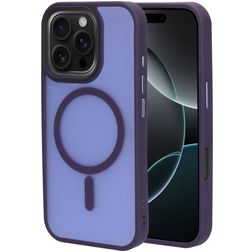 Mobiparts Hardcover iPhone 16 Pro MagSafe Hardcase Back cover - Satin Purple