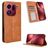 Mobigear Sensation OPPO Find X9 Pro Plånboksfodral med sedelfack - Brun