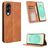 Mobigear Sensation Samsung Galaxy S25 Edge Lompakkokotelo + Setelitasku - Ruskea