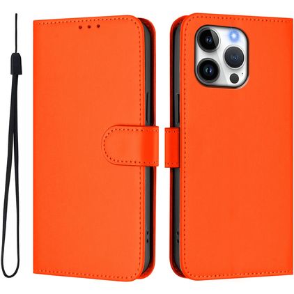 Mobigear Urban Wallet iPhone 16 Pro Max Plånboksfodral med sedelfack - Orange