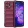Mobigear Bumpy OPPO Find X5 TPU flessibile Back cover - Bordeaux