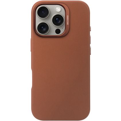 Decoded iPhone 16 Pro MagSafe Vera pelle Back cover - Tan