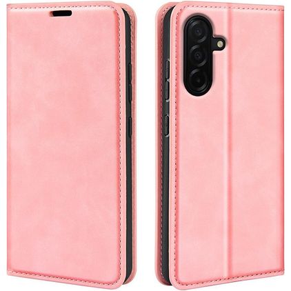 Mobigear Retro Slim Samsung Galaxy A27 Pungetui med Seddelrum - Lyserød