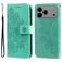 Mobigear Flowers iPhone 17 Pro Max Funda tipo libro Cartera - Verde