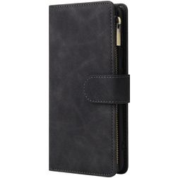 Mobigear Zipper Samsung Galaxy A51 Wallet case - Black