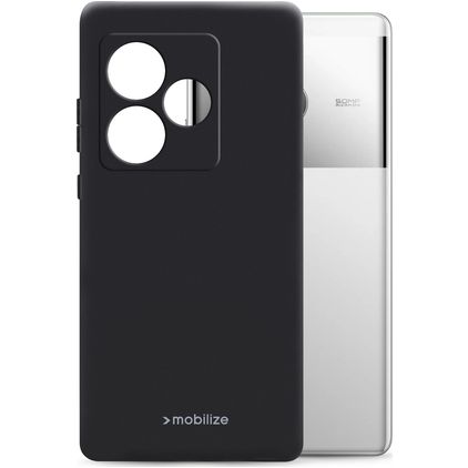 Mobilize Rubber Gelly Realme GT 6 Flexibel TPU Skal - Svart