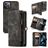 CaseMe 008 iPhone 13 Funda tipo libro 2 en 1 con carcasa extraíble Cartera - Negro