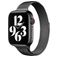 Mobigear Slim Loop Milanolaisranneke Apple Watch Ranneke Magneettilukko - 42/41/40/38 mm - Musta