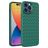 Mobigear Woven iPhone 14 Pro Fleksibel TPU Bagsidecover - Grøn
