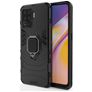 Mobigear Armor Ring OPPO A94 Kova Suojakuori Iskunkestävä + Sormuspidike - Musta
