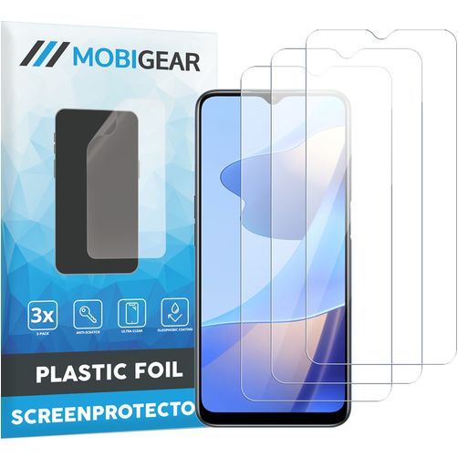 Mobigear OPPO A54s Protector de pantalla Film - Compatible con fundas (pack de 3)