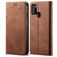 Mobigear Denim Slim Samsung Galaxy A21s Lompakkokotelo + Setelitasku - Ruskea