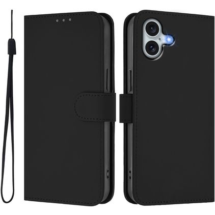 Mobigear Urban Wallet iPhone 16 Plus Pungetui med Seddelrum - Sort